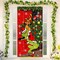 Green Christmas Decorations Door Cover Merry Christmas Door Cover 6 X 3ft(Black)35.43"L x 70.87"W